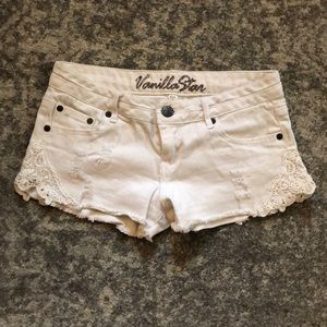 Vanilla Star Shorts with Lace